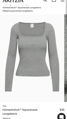 Fitted Seamless Long Sleeve Top, High Stretch Seamless Square Neck Top, Fitted Long Sleeve Top With Scoop Neck, Fitted Long Sleeve Scoop Neck Top, Trendy High Stretch Square Neck Top, Basic Fitted Long Sleeve Top For Everyday, Fitted Long Sleeve Top For Fall, Square Neck Ribbed Stretch Tops, Everyday Solid Color Stretch Long Sleeve Top