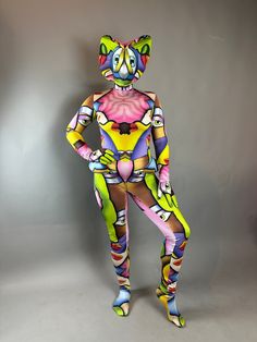 About this item Picasso Cobra Snake costume.Catsuit+Headdress+gloves+socks4 way stretch medium thick , non shiny high quality Lycra fabric.Catsuit has zipper on the back. (let me know if you like Zipper on the front)Headpiece has small eye holes that I can make bigger (I can not cut all face open, it will affect shape of the headpiece ). Any questions..? Send me a message.Gloves - regular fit gloves.We can make 2 snake costumes, in different colors ,one for you and one for your partner.Choose yo Fitted Rave Unitard For Cosplay, Fitted Rave Unitard For Costume Party, Stretch Unitard For Cosplay Events, Multicolor Fitted Rave Unitard, Fitted Long Sleeve Unitard For Cosplay, Fitted Playful Costume For Party, Playful Fitted Costume For Party, Playful Fitted Party Costume, Fitted Multicolor Costumes For Cosplay Events