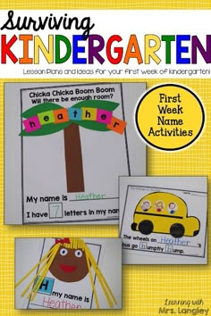 the first week of school activities for kids to learn and practice their handwriting skills, including letter