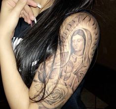 Mexican Arm Tattoos For Women, Tattoo Ideas Chicano, Virgen De Guadalupe Tattoo Ideas, Cholo Tattoo, Guadalupe Tattoo, Forearm Cover Up Tattoos, Chicanas Tattoo, Half Sleeve Tattoos Forearm