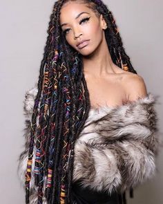 Dread Hair, Faux Locs Crochet, Locs Crochet, Faux Locs Hairstyles, Dreadlock Hairstyles, African Braids, Locs Hairstyles, Crochet Hair