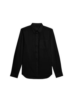 "Find HELMUT LANG Classic Button-down Soft Cotton Shirt on Editorialist. Helmut Lang classic shirt in soft poplin Approx. 35.5\"L from shoulder to hem Point collar; button front Long sleeve; approx. 29.25\"L Chest patch pocket Yoked back; box pleat Relaxed fit Shirttail hem Button closure Organic cotton Dry clean Imported" Fall Relaxed Fit Button-up Dress Shirt, Cotton Button-up Dress Shirt For Fall, Fall Cotton Button-up Dress Shirt, Fall Relax Fit Button-up Dress Shirt, Casual Blouse With Concealed Placket For Fall, Relaxed Fit Dress Shirt With Placket For Work, Long Sleeve Poplin Shirt For Fall, Relaxed Fit Dress Shirt For Work, Fall Long-sleeve Poplin Shirt