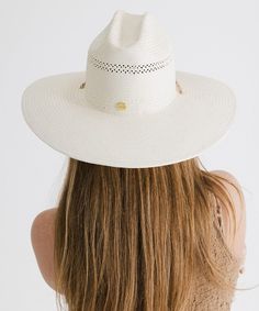 With an adjustable chinstrap + wide brim, Opal is the only hat you'll need this summer. The lifeguard crown + woven venting allows for additional circulation while wearing this lightweight, paper straw style. Take Opal boating, poolside or out for a walk with your pooch + stay shaded in style! White Toquilla Straw Hat Band For Beach, Upf 50+ Brimmed Panama Hat For Pool, Upf 50+ Short Brim Panama Hat For Pool, Wide Brim Panama Hat With Upf 50+ For Pool, White Curved Brim Hat For Pool, White Flat Crown Fedora For The Beach, White Flat Crown Fedora For Beach, White Flat Crown Hat Bands For Beach, White Sun Hat With Flat Crown For Vacation