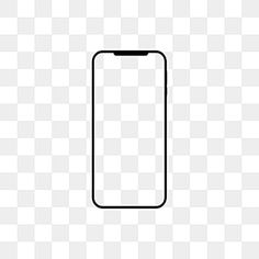 a black and white line drawing of an iphone