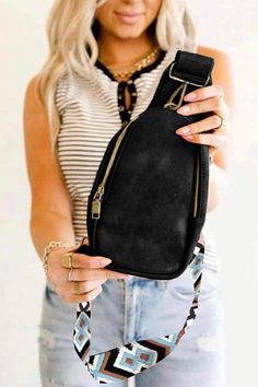 Boho Chest, Crossbody Bag Outfit, Boho Crossbody Bag, Faux Leather Bag, Everyday Bag, Chest Bag, Crossbody Purse, Black Faux Leather, Fun Bags