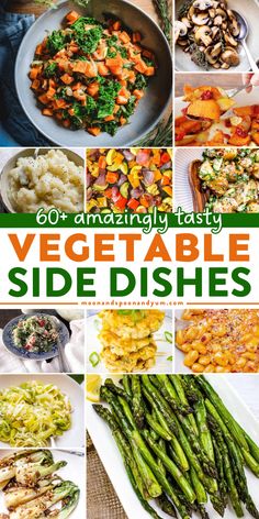 All the vegetable side dishes with vegetarian, vegan, and gluten-free options! Healthy and tasty, these veggie recipes are perfect for your holiday dinner party. So, check out this roundup for side dishes to impress! Side Dishes With Vegetables, Side Dishes For Family Dinner, Veggie Recipes For Dinner Side Dishes, Side Veggie Recipes, Healthy Side Dish Ideas For Dinner, Healthy Dinner Recipes Sides, Tasty Veggie Sides, Salted Vegetables Recipes, Sides Dishes Healthy Easy