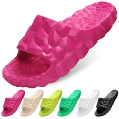 PRICES MAY VARY. Womens slides, Chunky slides men feature a thick soft sole and support, good for college dorm. Zapatos para hombre, sandalias de baño are comfy, perfect for slip and slide activities and bathroom Womens cloud slides massage effect slides designed as archies flip flops arch support, these cloud slides for women are ideal shower shoes, calia sandals for women make them essential for recovery Non-slip mens slides, beach sandals for woman, bubble slides are made of eva material, mak Green Slides, Foam Slides, Chunky Slides, Pillow Slippers, Cloud Slippers, Bubble Slides, Cloud Slides, Cloud Shoes, Soft Sandals