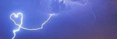 a lightning bolt is seen in the sky