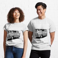 "Volkswagen Surfer Van - Unisex Premium T-Shirt " T-shirt by Othmone | Redbubble Quinn Hughes, John Petrucci, Rx 7, Motley Crue, Def Leppard, Tornado, Yin Yang