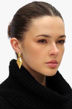 Some earrings just get you.💫💛 Find the statement piece that speaks your vibe and style it out loud. #jewelry #goldenjewelry #earrings #statementearrings #statementjewelry Loud Jewelry, Earring Stacks, Gemstones Jewelry