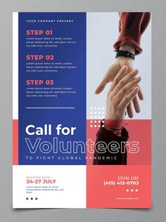 Volunteer Flyer Template AI, PSD Non Profit Poster Design, Informative Flyer Design, Volunteer Flyer Design, Job Offer Design, Volunteer Poster Design, Flyer Design Layout Creative, Informational Flyer Design, College Flyer Design, Volunteer Graphic