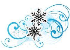 an abstract snowflake with swirls and waves on it's back side