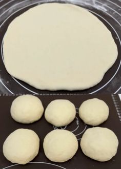 the dough is ready to be baked in the oven and then placed on top of the cookie sheet