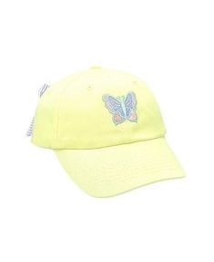 Bits & Bows Girls' Butterfly Bow Baseball Hat in Buttercup - Little Kid, Big Kid Denim Skirt Trend, Butterfly Bow, Denim Jacket With Dress, Shearling Vest, Joggers Track Pants, Bra Dress, Skirt Trends, Prom Style, Casual Dress Shoes