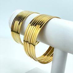 Matching Mommy and Me Stainless Steel Gold Flat Bangle Bracelet, Bangle Bracelet Set of 7, Kids or Women, Stackable Bangles Bracelet.- Bracelet Size:Medium: Width: 68mm | Thickness: 2mmSmall: Width: 55mm | Thickness: 1mm Mom And Me, Stackable Bangles, Matching Mom, Bangle Bracelet Set, Gold Flats, Anklet Bracelet, Bracelet Bangle, Chain Choker, Gold Set