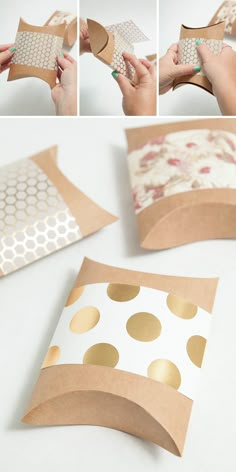 how to make a diy polka dot pillow with cardboard and paper machs - step by step instructions