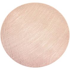 a round object on a white surface with lines drawn across it and the top part of the circle painted pink