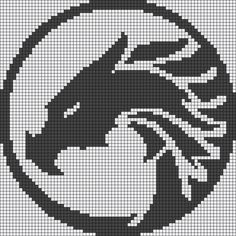 a black and white image of a basketball ball in the middle of a cross stitch pattern