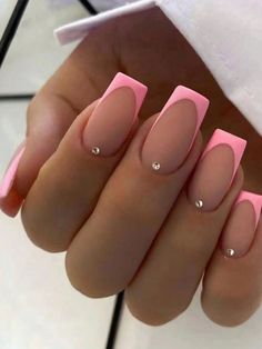 Color: Multicolor Nail Shapes: Square Type: 3D Nails Batteries Included: No Press On Nails Material: ABS Her Nails, Pink Nail, False Nails, Fake Nails, Nail Tips, Press On Nails, Square