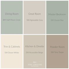 the different shades of paint that are available in this color scheme, including gray and white