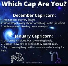 the zodiac sign for capricorn is shown in front of a blue background with stars