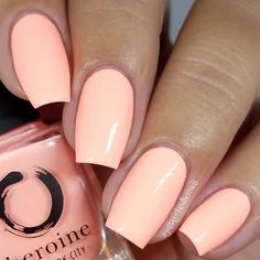 Coral Nail, Coral Nail Polish, Mauve Nails, Milky Nails, Manicure Gel, Cream Nails