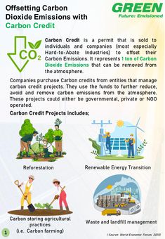 an info sheet describing the benefits of carbon emissions and how to use it for recycling