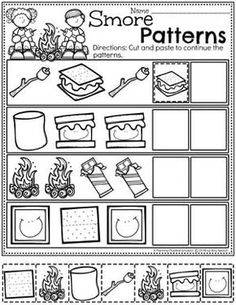 a printable worksheet for children to learn how to make their own patterns