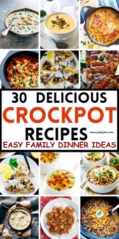 30 delicious crockpot recipes that are easy to make and great for family dinner