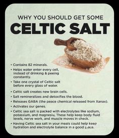 Celtic Salt, Herbal Remedies Recipes, Food Health Benefits, Natural Healing Remedies, Home Health Remedies, Herbal Healing, Herbs For Health, Filtered Water, Health Knowledge