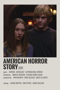 an american horror movie poster with the title'american horror story 2011'in english and spanish