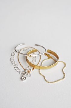 Mixed Metals Bracelet Set Eternity Bracelet, Mixed Metal Bracelets, Gold Cuffs, Bracelet Gold, Metal Bracelets, Green Turquoise, Mixed Metals, Earring Necklace, Ring Necklace