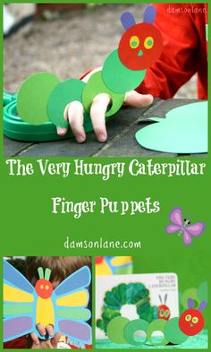 the very hungry caterpillar finger puppets are fun for toddlers to play with