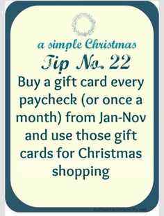 a sign that says, christmas shopping tips