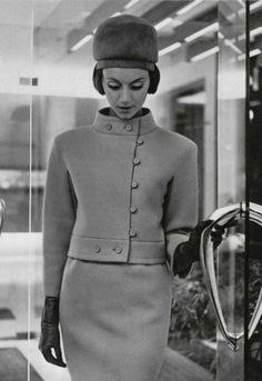 Christian Dior, 1963 1963 Fashion, 1960 Fashion, 1960's Fashion, Dior Collection, Dior Vintage, Vintage Suits, Chanel Vintage