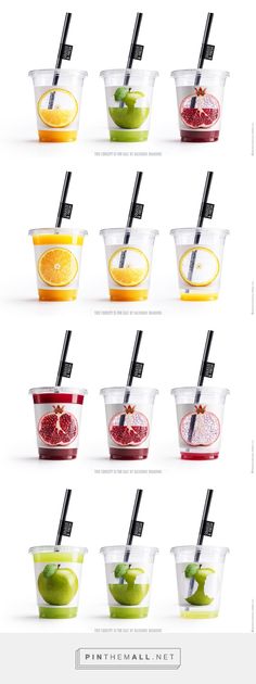 an image of different cups with fruits in them