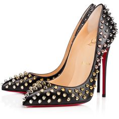 Black Evening Shoes, Spiked Heels, Glam Punk, Louboutin Online, Womens Beach Fashion, Black Patent Heels, Interior Vintage, Fab Shoes, Womens Fashion Casual Spring