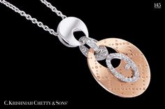 Spunk up your outfit with our rose gold, white gold and diamond pendant... Jewellery Creative, Gold And Diamond Pendant, Modern Diamond Jewelry, Pinterest Jewelry, Everyday Jewellery, Jewellery Diamond