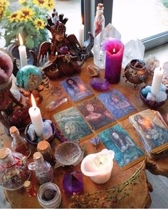 Witchcraft Altar, Divine Feminine Spirituality, Witches Altar, Love Tarot, Oracle Deck, Season Of The Witch, Witch Aesthetic, Witchy Vibes