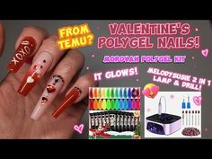 MOROVAN POLYGEL KIT FROM TEMU?? | FEATURING AMAZING 2 IN 1 NAIL LAMP & E-FILE FROM MELODYSUSIE! - YouTube Poly Nail Gel, Nail Lamp, Nail Gel, In The Dark, Glow In The Dark, Gel Nails