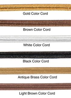 Fabric Covered Lamp Cord - Wire, Parallel (2-Wire) - CHOICE of 6 COLORS and LENGTH Lamp Wire, Electric Lamp, Cord Cover, Lamp Cord, Lamp Parts, Antique Lamps, Gold Fabric, Brass Color, Fabric Covered