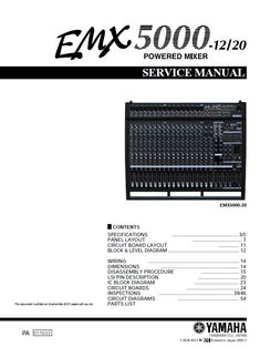 yamaha emx 500 mixer service manual