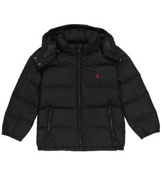 Keep your little one warm and stylish in this black puffer coat from Polo Ralph Lauren Kids. The hooded style has a water-repellent shell and is filled with down for optimum insulation. Boss Coat, Ralph Lauren Kids Boys, Black Puffer Coat, Winter Puffer Jackets, Polo Ralph Lauren Kids, Kids Water, Down Puffer Coat, Ralph Lauren Kids, Black Puffer