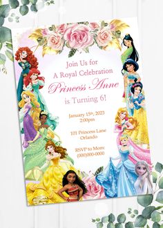 this is an image of princess birthday party