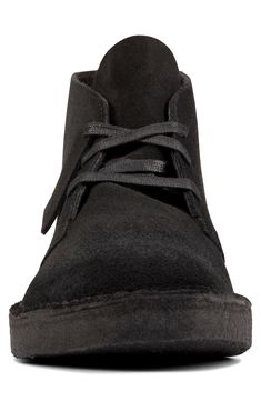 An iconic silhouette elevates a stylish chukka boot built from creamy suede and set on a smart crepe-rubber sole with a slightly elevated wedge heel. Style Name:Clarks Desert Coal Chukka Boot (Men). Style Number: 6226212. Black Suede Plain Toe Chukka Boots, Casual Suede Chukka Boots With Branded Insole, Suede Ankle-high Chukka Boots With Leather Footbed, Black Lace-up Suede Chukka Boots, High-top Suede Chukka Boots With Branded Insole, Casual Suede Chukka Boots With Contrast Sole, Black Casual Suede Chukka Boots, Men's Clarks, Chukka Boots Men