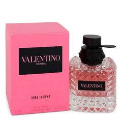 Valentino Donna Born In Roma 1.6/1.7 oz Eau De Parfum 50 ml Spray For Women Valentino Donna Born In Roma, Valentino Perfume, Givenchy Irresistible, Born In Roma, Valentino Pink, Jasmine Fragrance, Jasmine Tea, Skincare Routines, Bday Gift