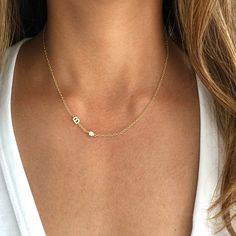 Our sideway initial charm necklace is the perfect personalized gift for your loved one. Customize your necklace with up to 3 initials. Available in silver, gold and rose go. Please leave your desired initials in the buyers notes at checkout.Length: 16” or 18”Charms (mm): 4 x 9Chain: gold filled or sterling silver cable chainClosure: gold filled / sterling silver spring ringItem comes in a gift box Shop Door, Initial Necklace Silver, Sideways Initial Necklace, Dainty Initial Necklace, Custom Initial Necklace, Layered Necklaces Silver, Crescent Moon Necklace, Celestial Jewelry, Minimal Jewelry