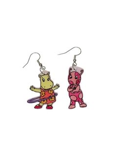 Uniqua and Tasha or Tyrone and Austin from a cartoon show that's nostalgic to the early 2000s and childhood inspired handmade mismatched earrings. Super fun and a great flashback!!  They make an adorable gift or even an awesome accessory:)  These are all handmade with each order specifically for you ❤️ Character Earrings, Mismatched Earrings, Cartoon Shows, A Cartoon, Early 2000s, Daughter Love, Cute Gifts, Jewelry Earrings Dangle, Etsy Earrings