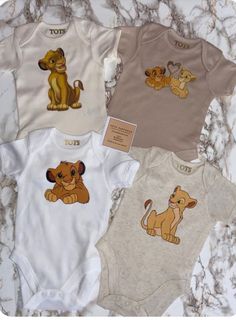 King Images, Lion King Images, Cream Bodysuit, Disney Baby Clothes, Idee Babyshower, Foto Baby, Neutral Shades, White Bodysuit