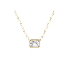 Sometimes, simple is best. There is nothing as classic and chic as a diamond layering necklace. A single emerald cut diamond wrapped in a 18 karat gold bezel setting hangs on an adjustable 18k gold cable chain for a look you'll never tire of. This understated minimal beauty will look gorgeous on its own and shine among your other HN layering necklaces. Available in 18k Yellow Gold, White Gold, and Rose Gold Total Carat Weight: .25cts Diamond Color: G Clarity: SI1 Made to order. Lead time is 2-4 Timeless 14k Gold Emerald Cut Solitaire Necklace, 14k Gold Emerald Cut Diamond Necklace, Emerald Cut Single Diamond Necklace In 14k Gold, Yellow Gold Necklace With Emerald-cut Diamond, Emerald Diamond Necklace, Jewelry Mood Board, Minimal Beauty, Layering Necklaces, Emerald Cut Diamond